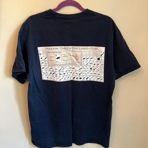 mens Columbia ‘fishing lures & flies’ t-shirt | large